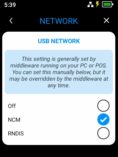 USB Network NCM